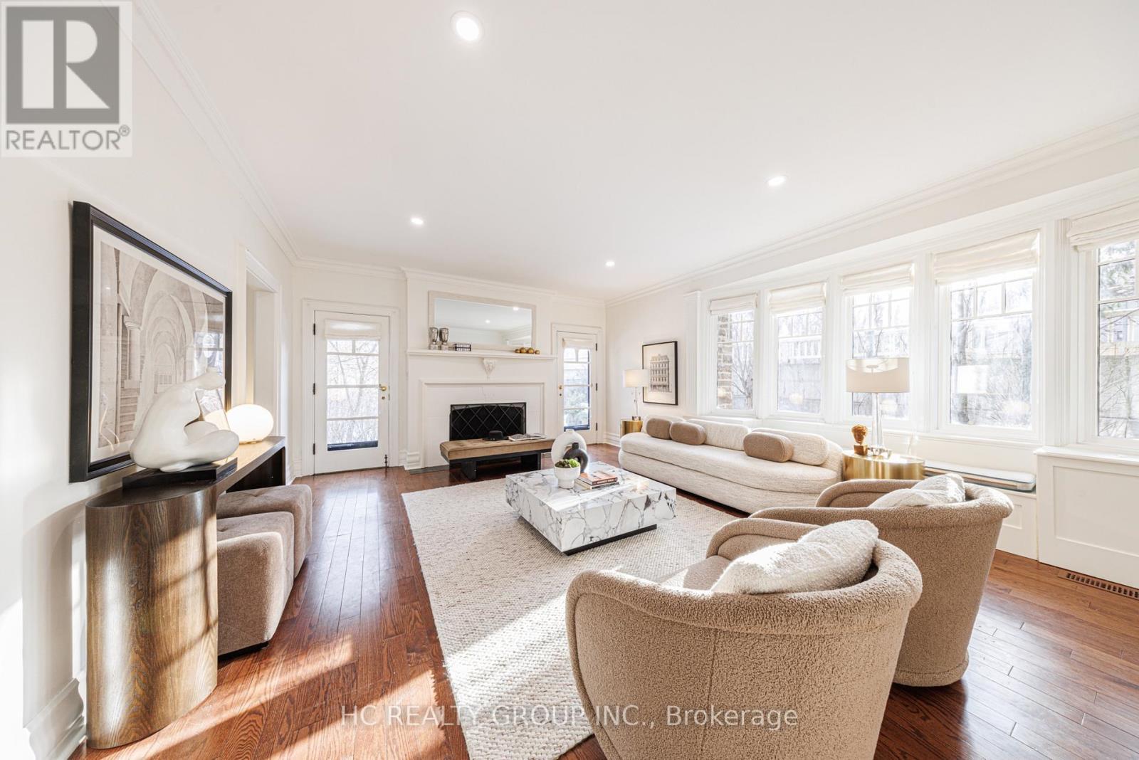 39 Glengowan Road, Toronto, ON - Indoor Photo Showing Living Room With Fireplace