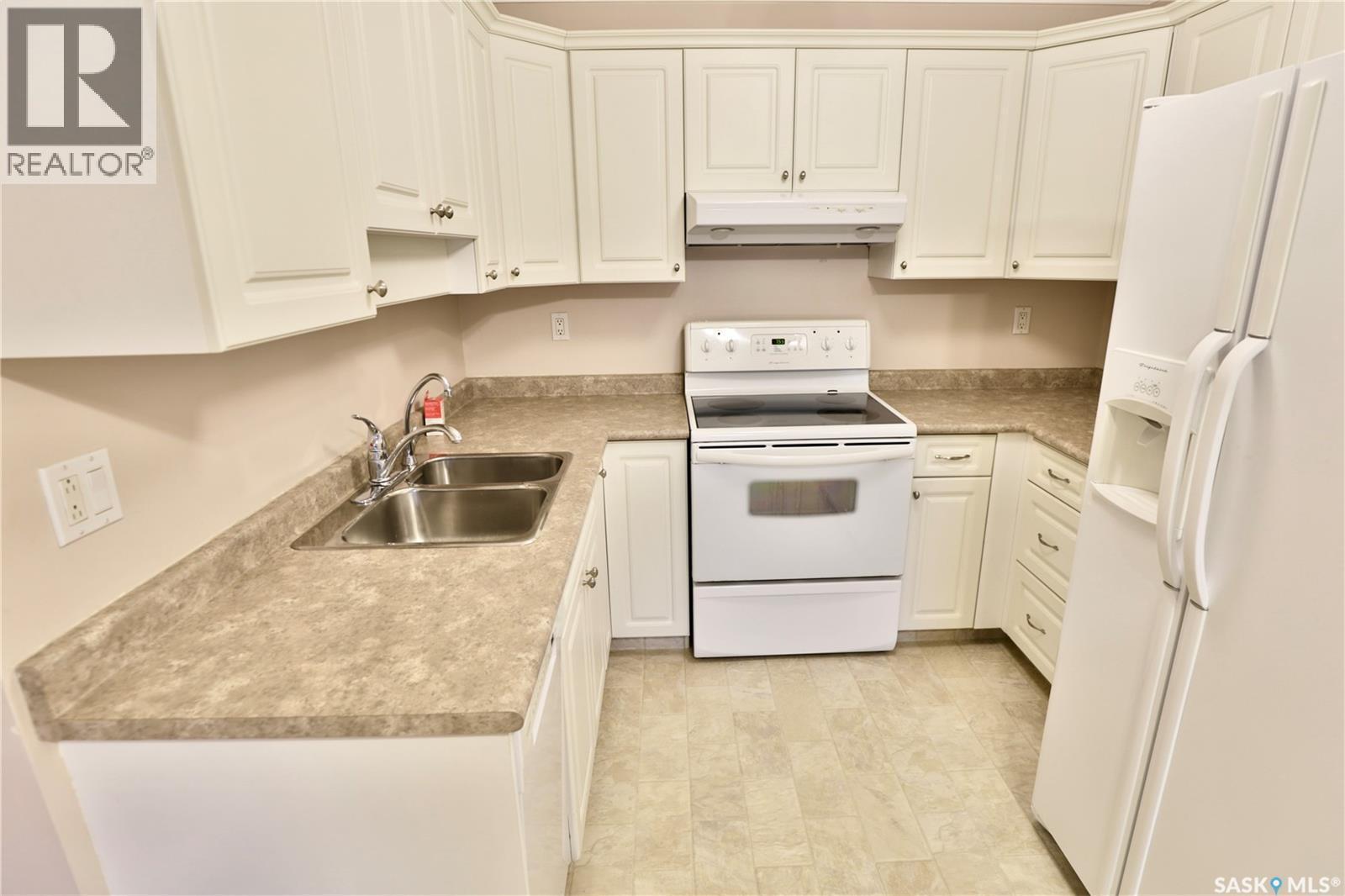 220 Cedar Meadow Drive, Regina, SK - Indoor Photo Showing Kitchen With Double Sink