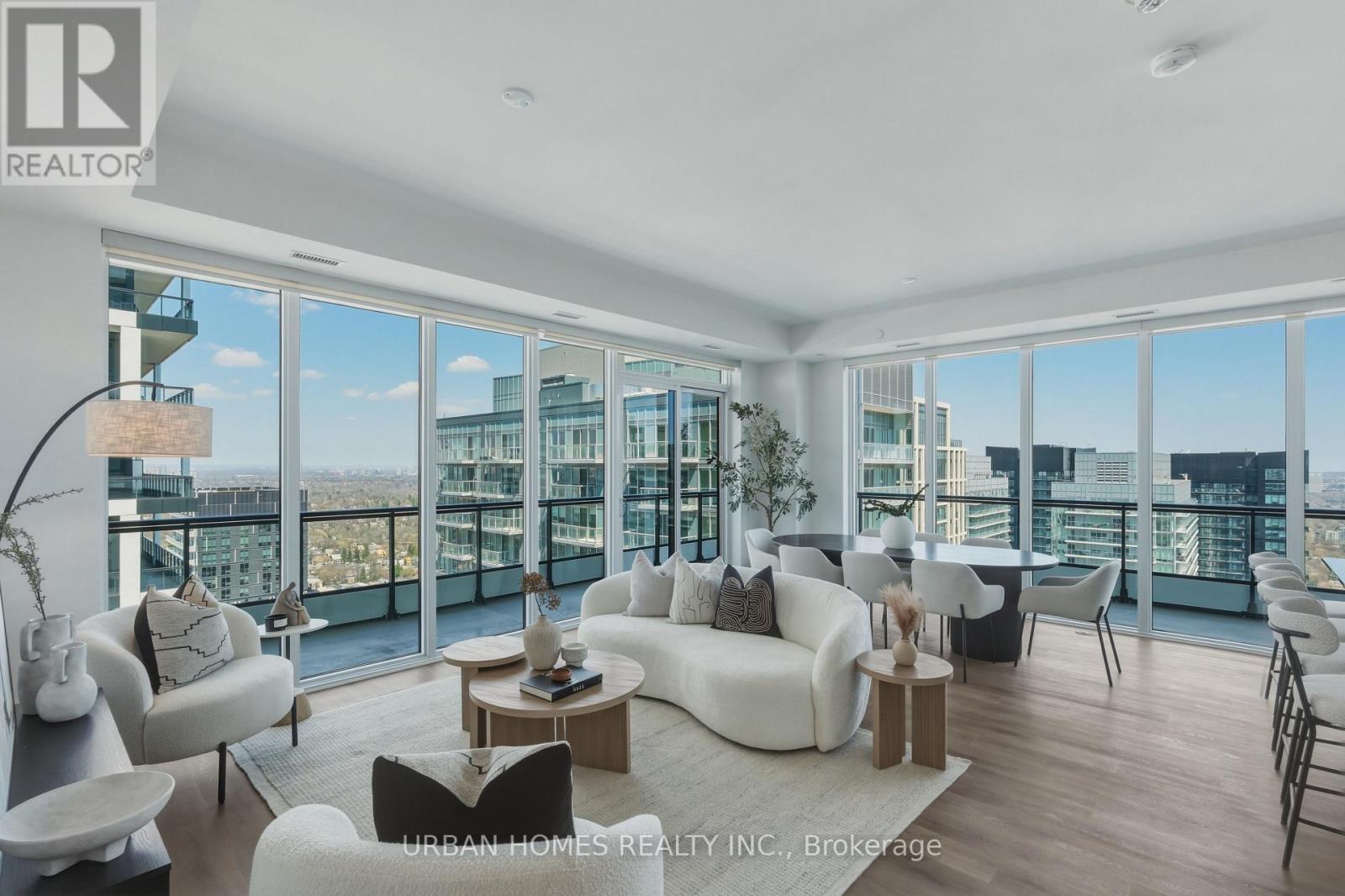 3601 - 65 Broadway Avenue, Toronto, ON - Indoor Photo Showing Living Room