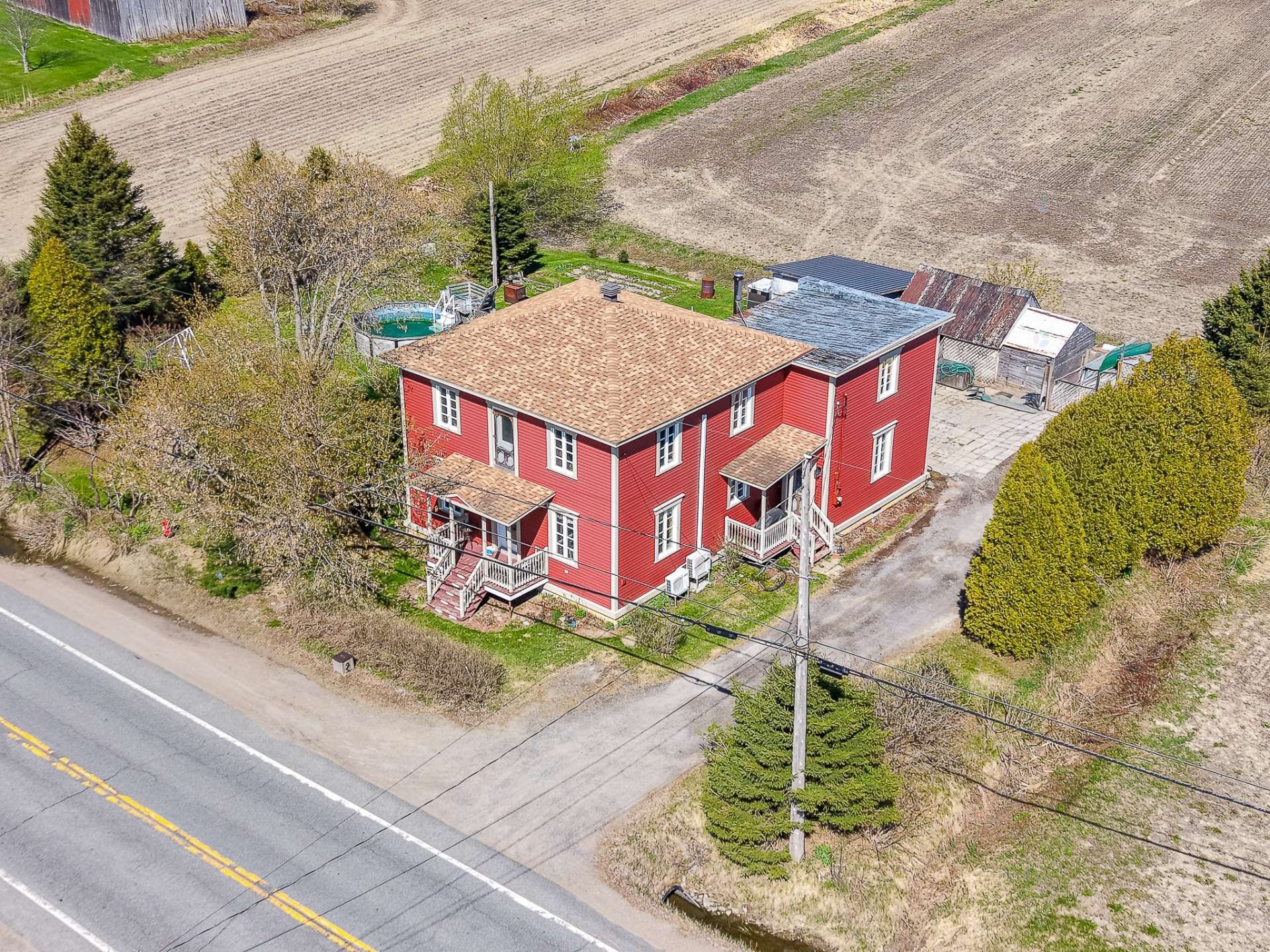 Aerial View - 181 Rg St-Augustin, Saint-Prosper-De-Champlain, QC - Outdoor