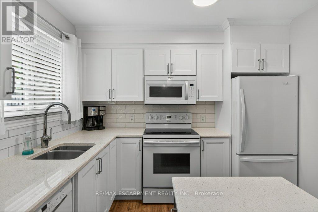 4 Camelot Drive, Hamilton, ON - Indoor Photo Showing Kitchen With Double Sink