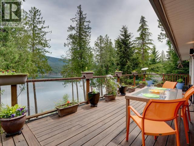 10826 Mariners Way, Powell River, BC - Outdoor With Body Of Water With Deck Patio Veranda With Exterior