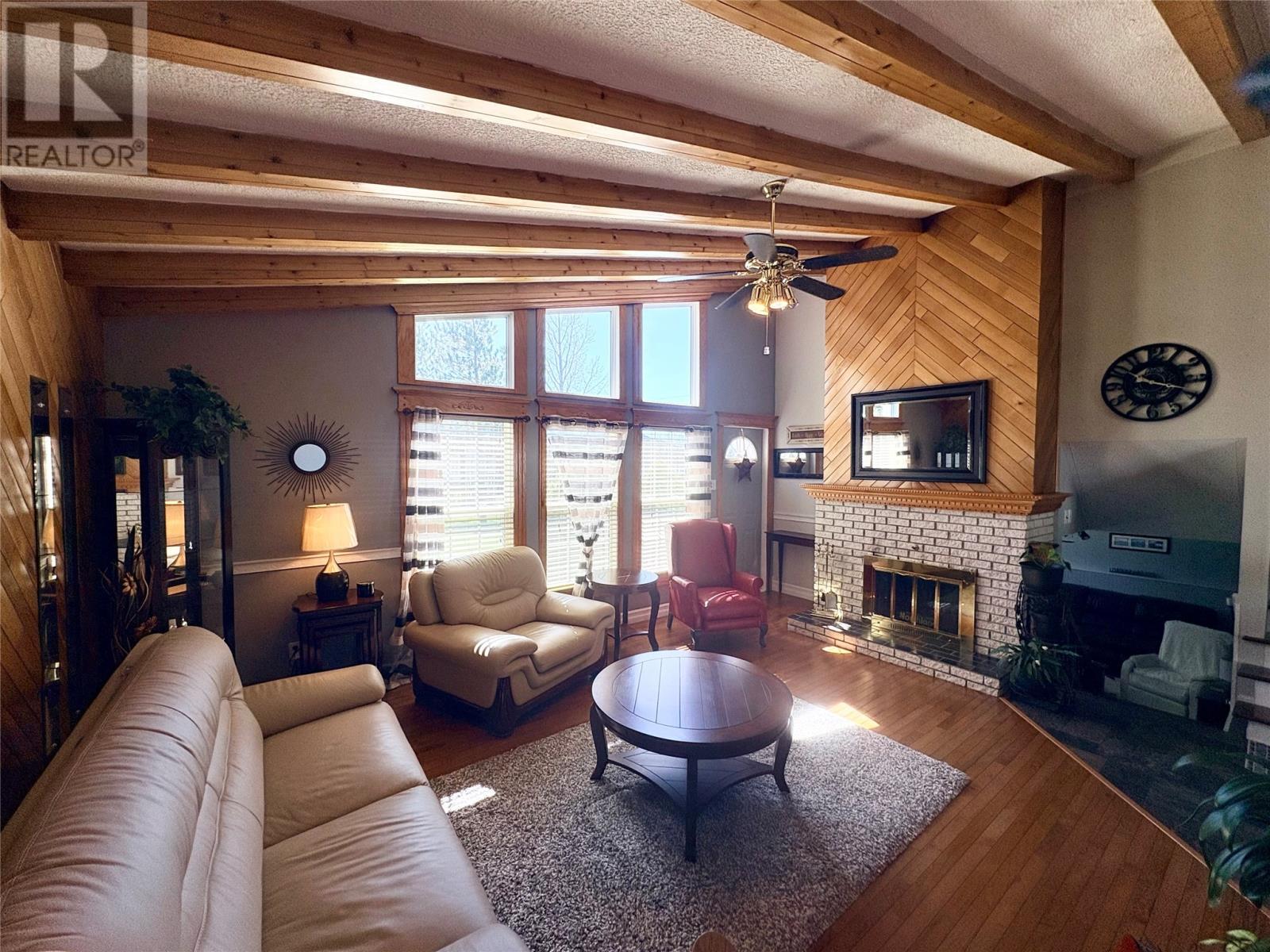326 Main Street, Baytona, NL - Indoor Photo Showing Living Room With Fireplace