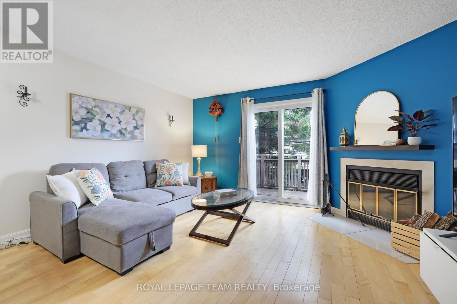216 Steenbakkers Private, Ottawa, ON - Indoor Photo Showing Living Room With Fireplace