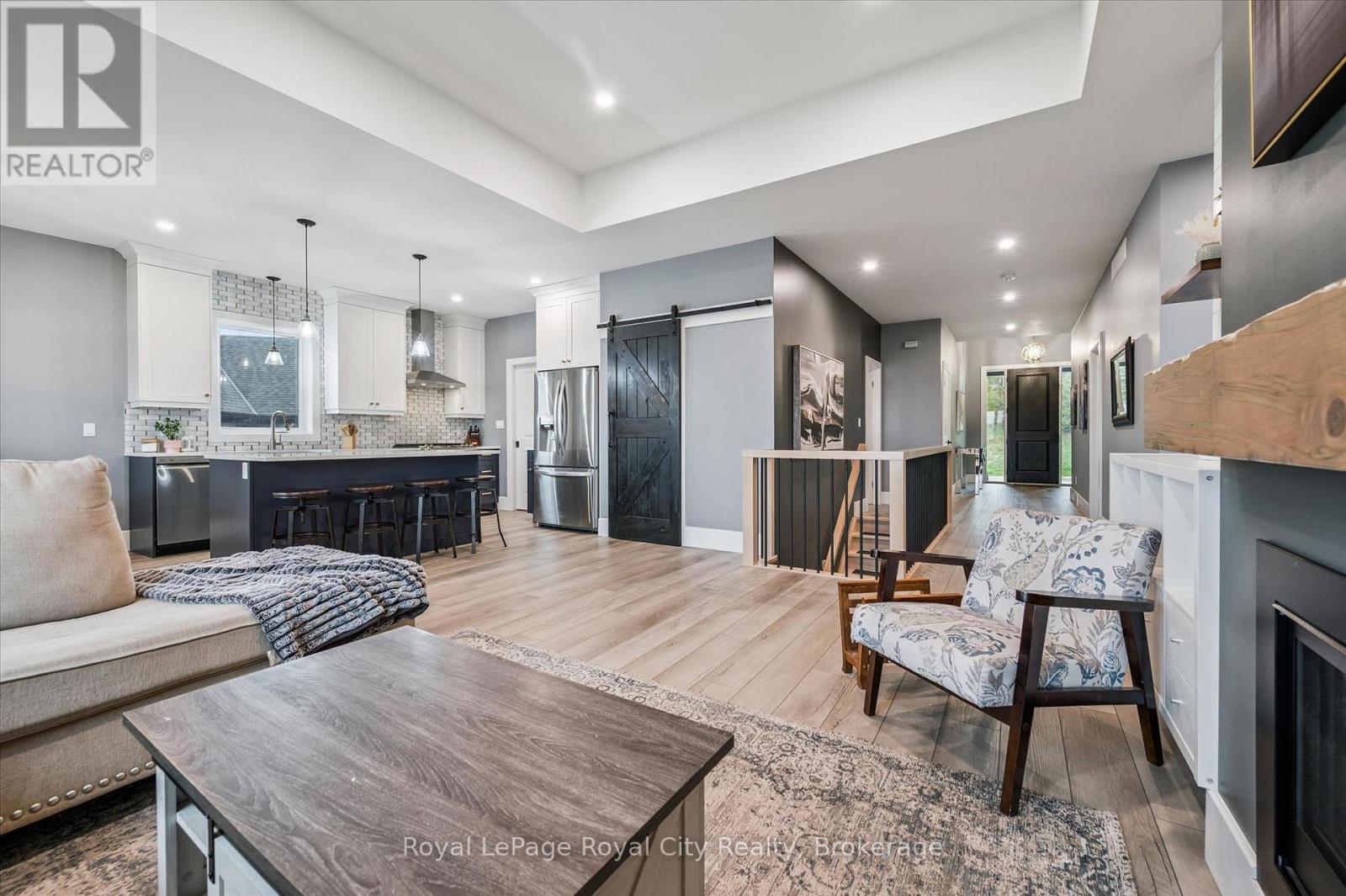 50 Faith Drive, Mapleton, ON - Indoor With Fireplace