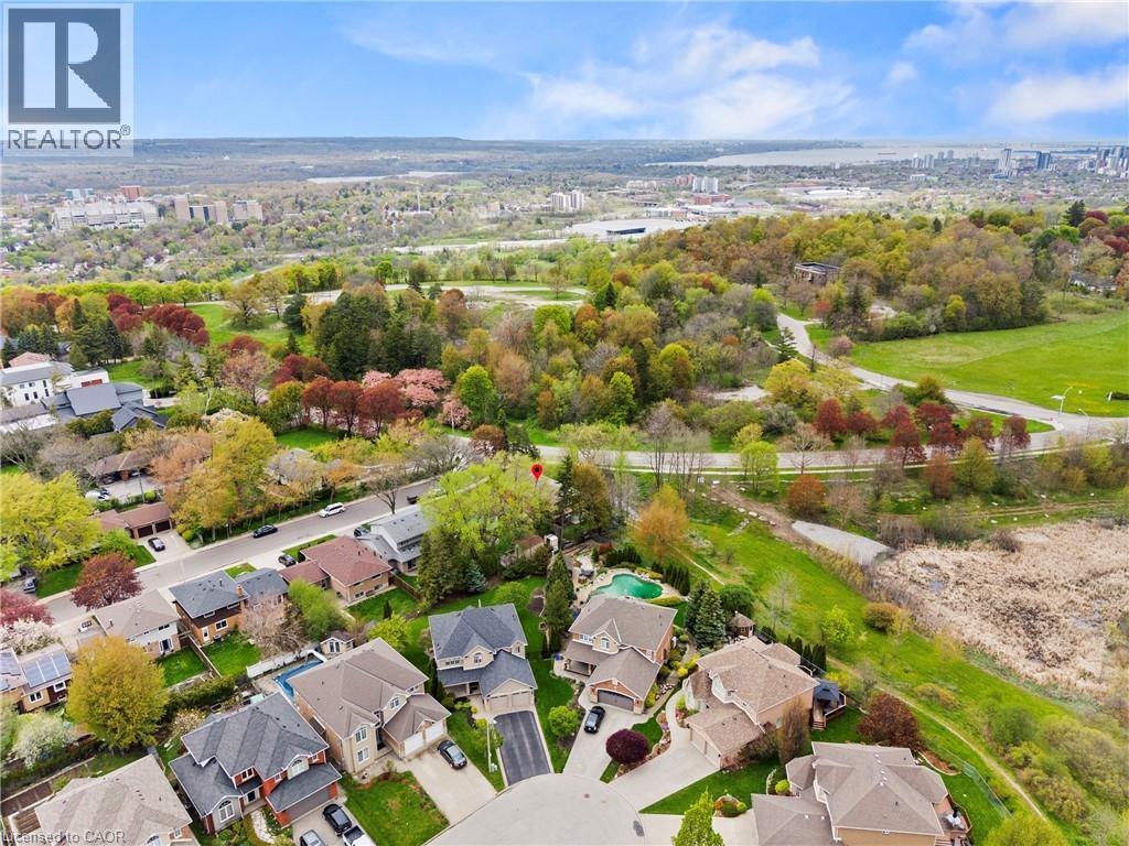 Expansive aerial perspective showcasing a residential neighborhood with diverse architectural styles - 3 San Pedro Drive, Hamilton, ON - Outdoor With View
