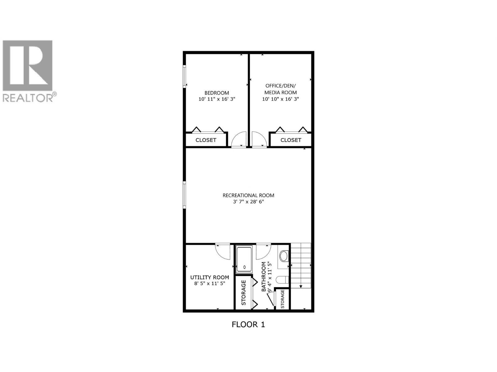 Basement Floor Plan - 4868 Riverview Drive Unit# 118, Edgewater, BC - Other