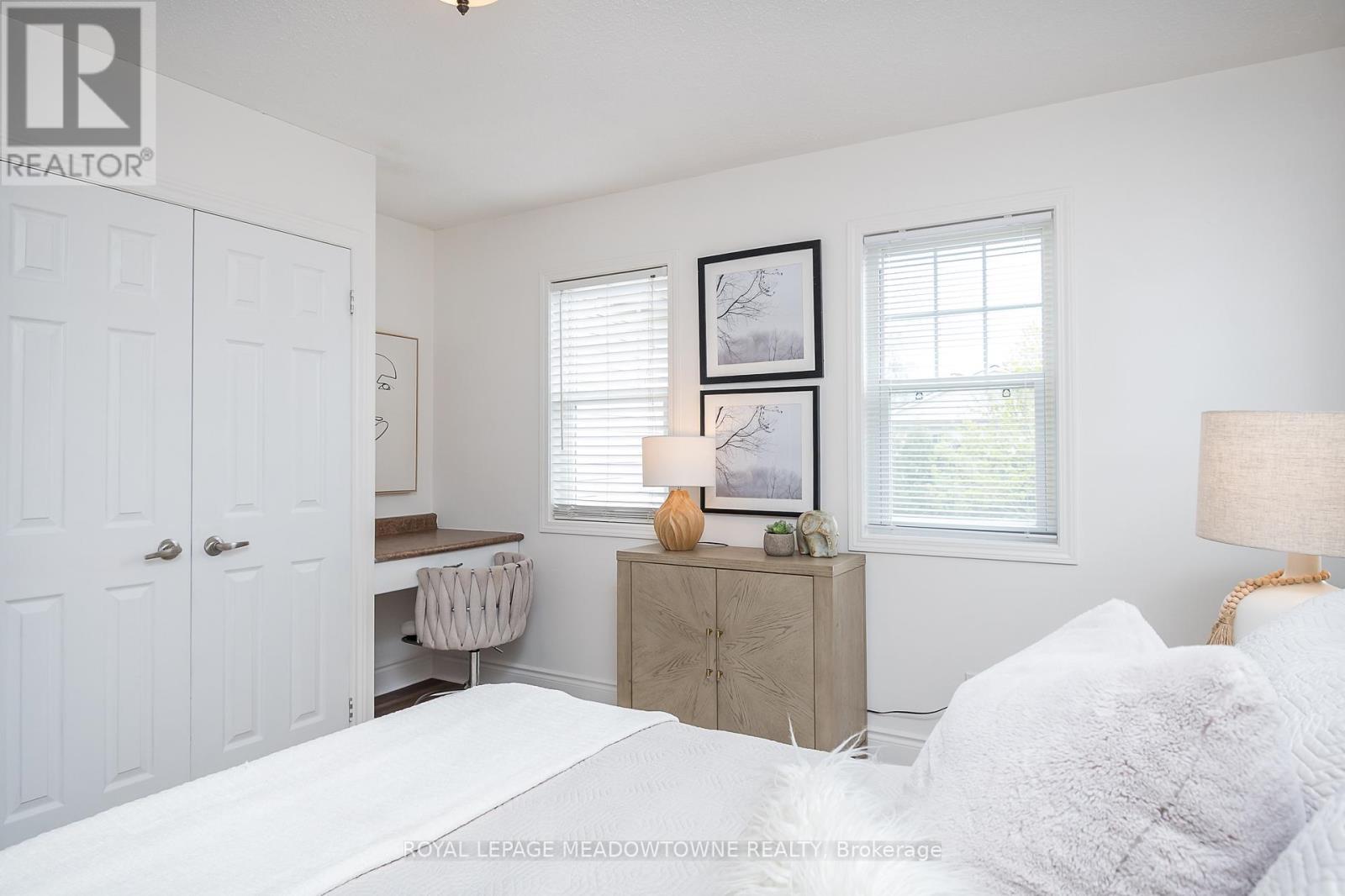 includes and built in desk space - 23 Baggs Crescent, Cambridge, ON - Indoor Photo Showing Bedroom
