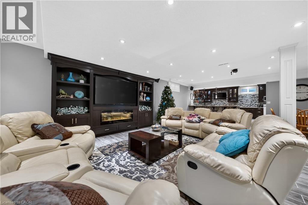 245 Joseph Schoerg Crescent, Kitchener, ON - Indoor Photo Showing Living Room With Fireplace