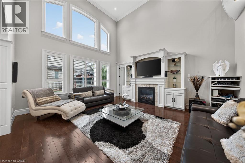 245 Joseph Schoerg Crescent, Kitchener, ON - Indoor Photo Showing Living Room With Fireplace