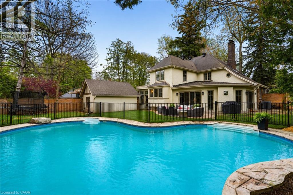 3081 Balmoral Avenue, Burlington, ON - Outdoor With In Ground Pool With Deck Patio Veranda With Backyard