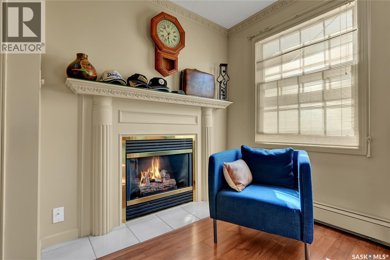 201 2315 Cornwall Street, Regina, SK - Indoor With Fireplace