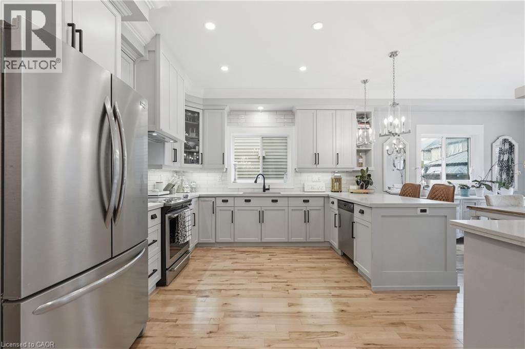 36 Pavilion Drive, Binbrook, ON - Indoor Photo Showing Kitchen With Stainless Steel Kitchen With Upgraded Kitchen