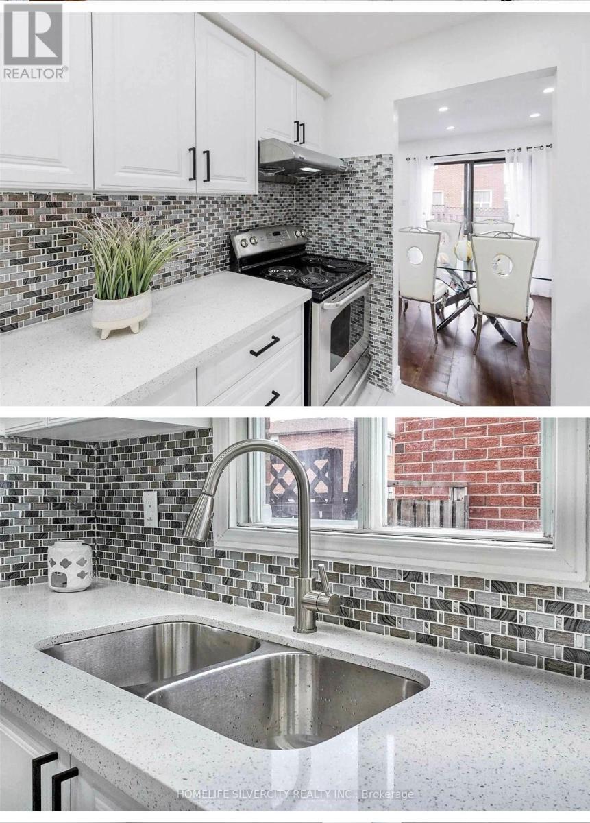4675 Empire Crescent, Mississauga, ON - Indoor Photo Showing Kitchen With Double Sink With Upgraded Kitchen