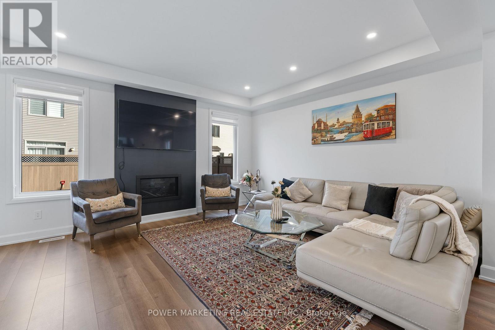 159 Celestial Grove, Ottawa, ON - Indoor Photo Showing Living Room With Fireplace