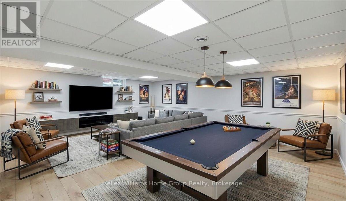 Basement Rec room/ Living room (Virtually Staged) - 1520 Concession Road, Cambridge, ON - Indoor Photo Showing Other Room