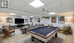 Basement Rec room/ Living room (Virtually Staged) -