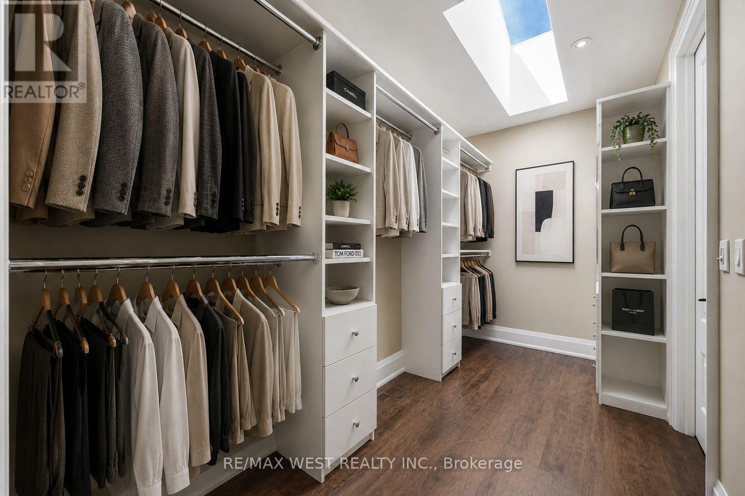 Primary Bedroom Walk In Closet - 35 Conifer Drive, Toronto, ON - Indoor With Storage