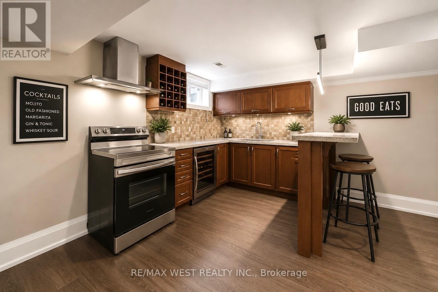 Basement Kitchen - 35 Conifer Drive, Toronto, ON - Indoor Photo Showing Kitchen