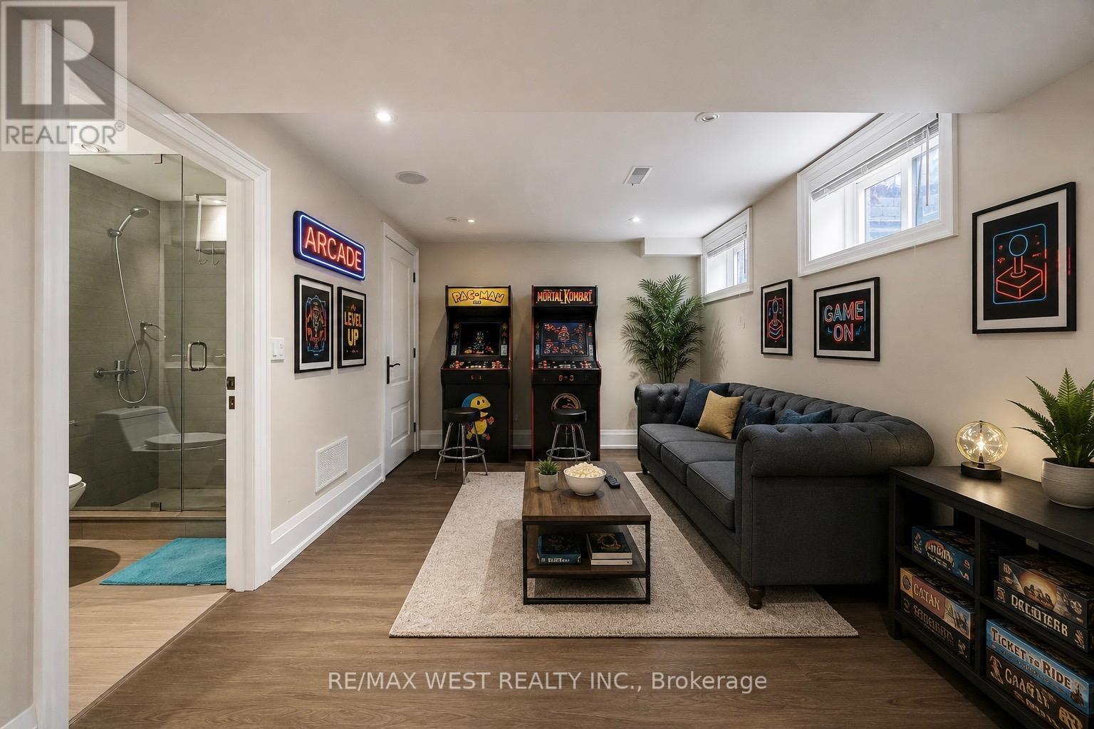 Basement Rec Room - 35 Conifer Drive, Toronto, ON - Indoor Photo Showing Living Room