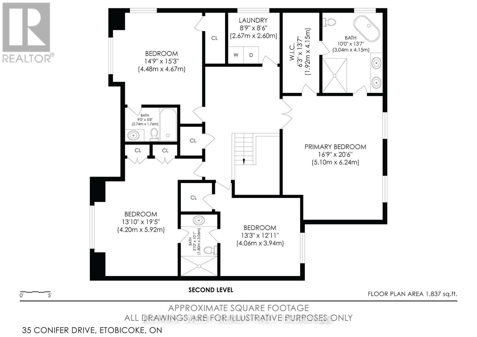 Floor Plan - Second - 35 Conifer Drive, Toronto, ON - Other