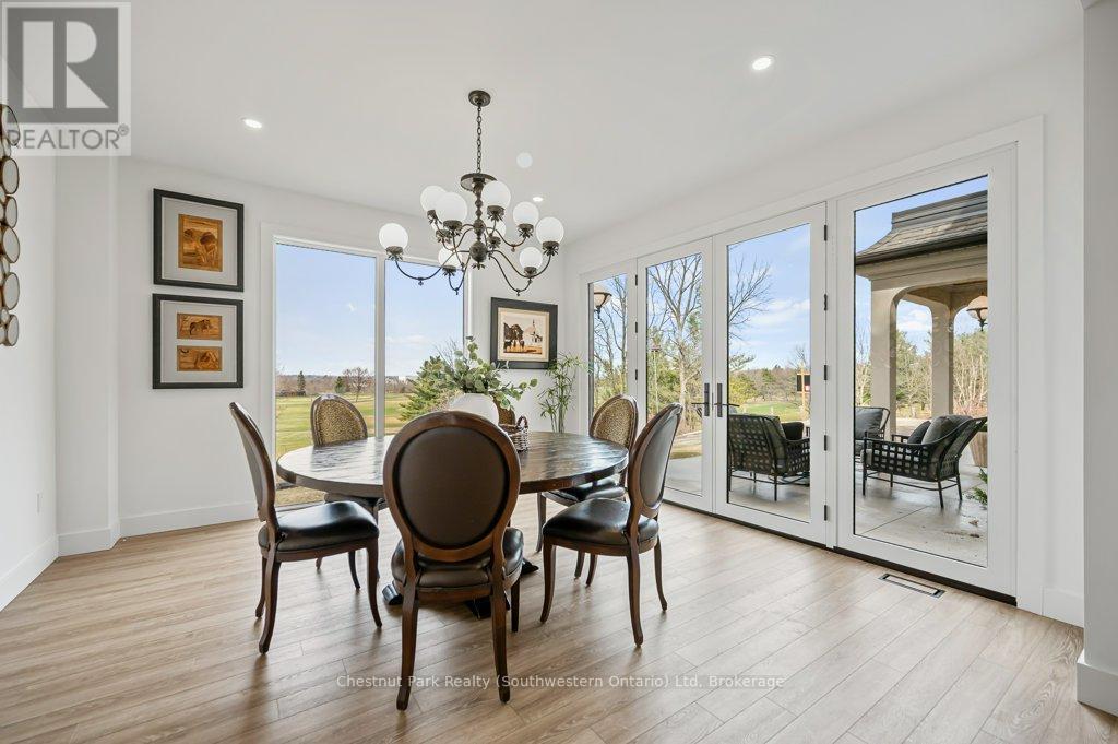 Large dining room leads out to the front patio - 27 Vardon Drive, Guelph (Dovercliffe Park/Old University), ON - Indoor Photo Showing Dining Room