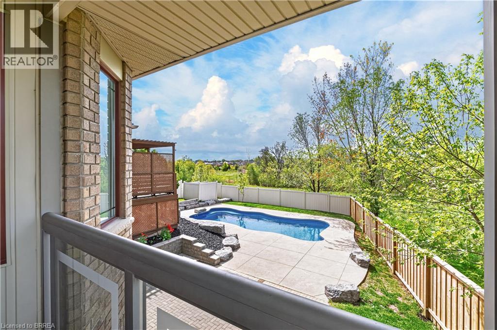 34 Pace Avenue, Brantford, ON - Outdoor With In Ground Pool With Deck Patio Veranda