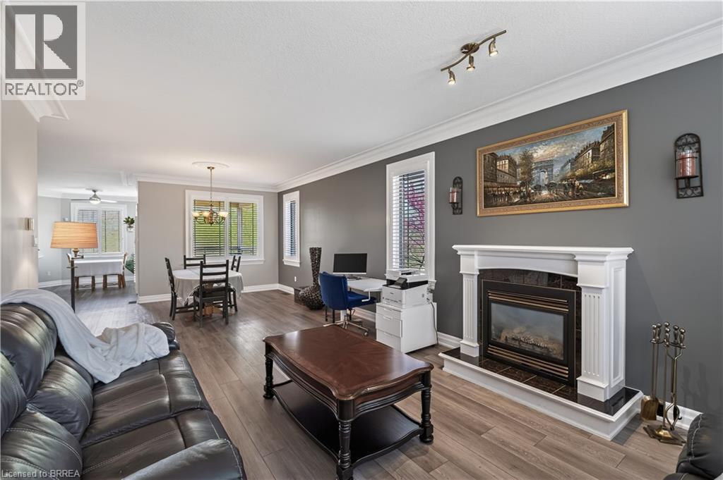 34 Pace Avenue, Brantford, ON - Indoor Photo Showing Living Room With Fireplace
