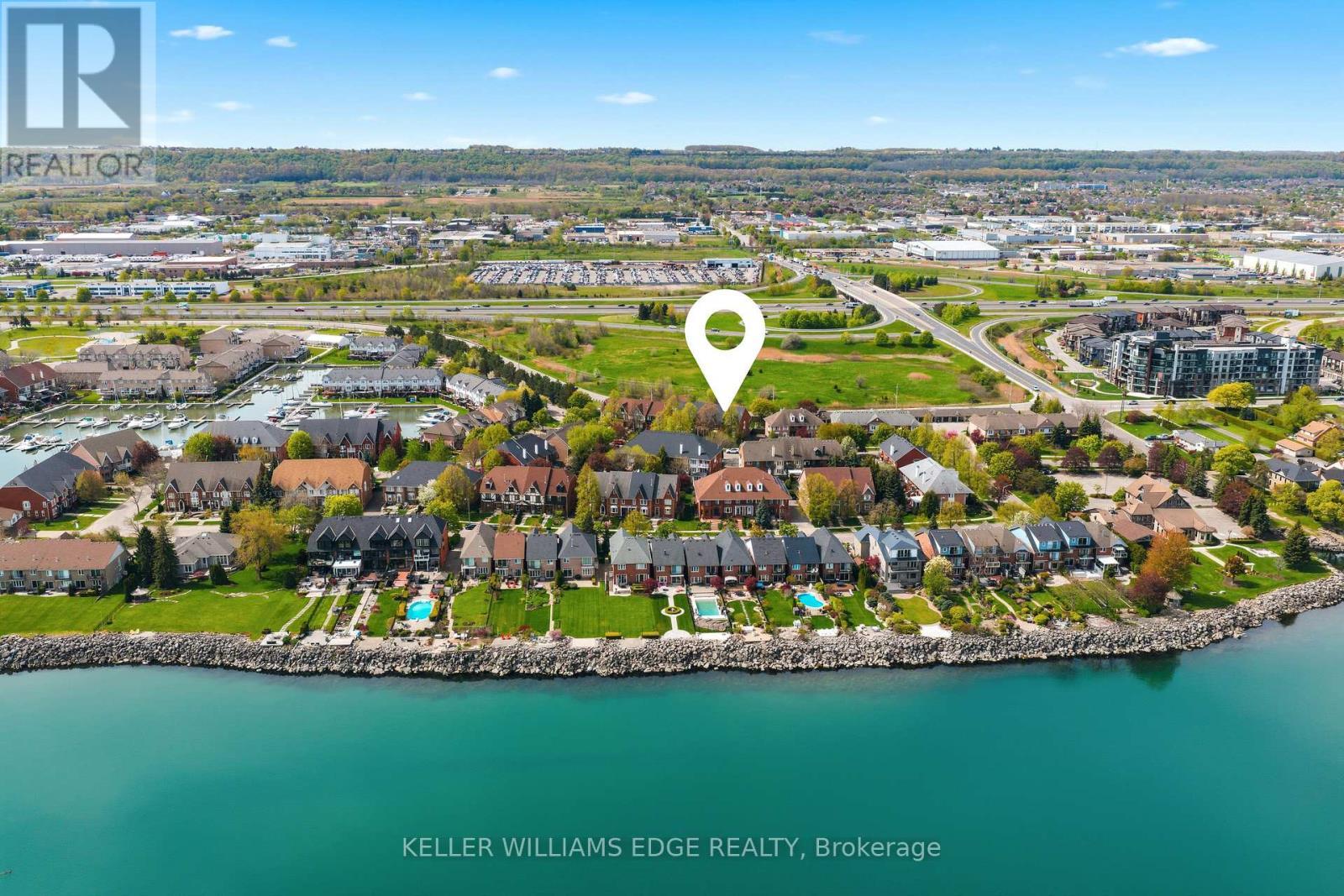 Aerial View - 14 Harbour Drive, Hamilton, ON - Outdoor With Body Of Water With View