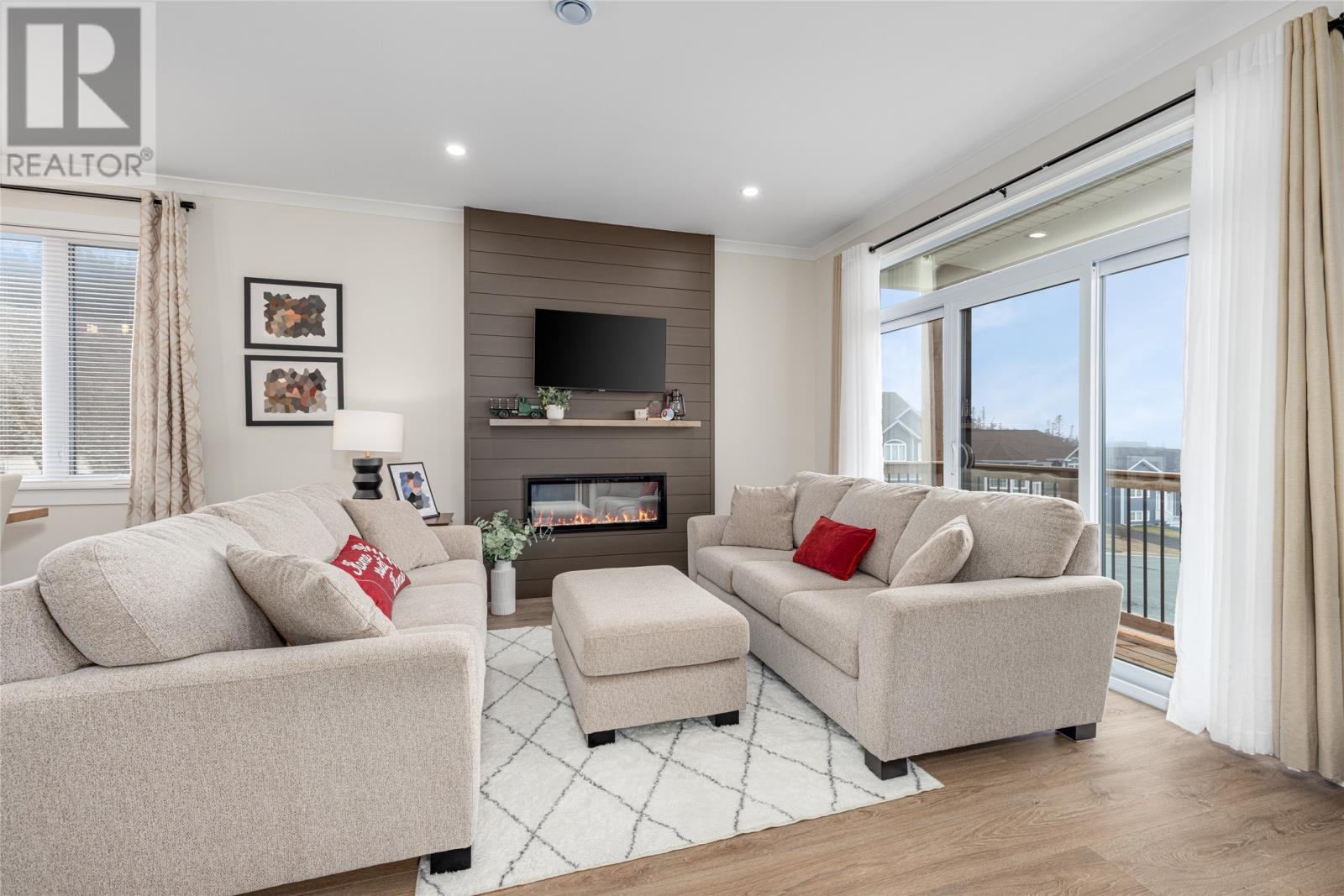 2 Eider Place, Paradise, NL - Indoor Photo Showing Living Room With Fireplace