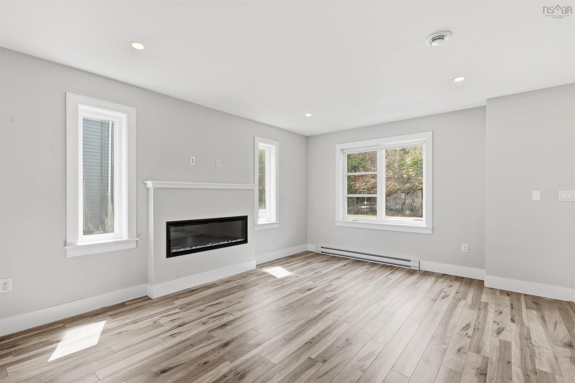 582B Herring Cove Road, Halifax, NS - Indoor Photo Showing Living Room With Fireplace