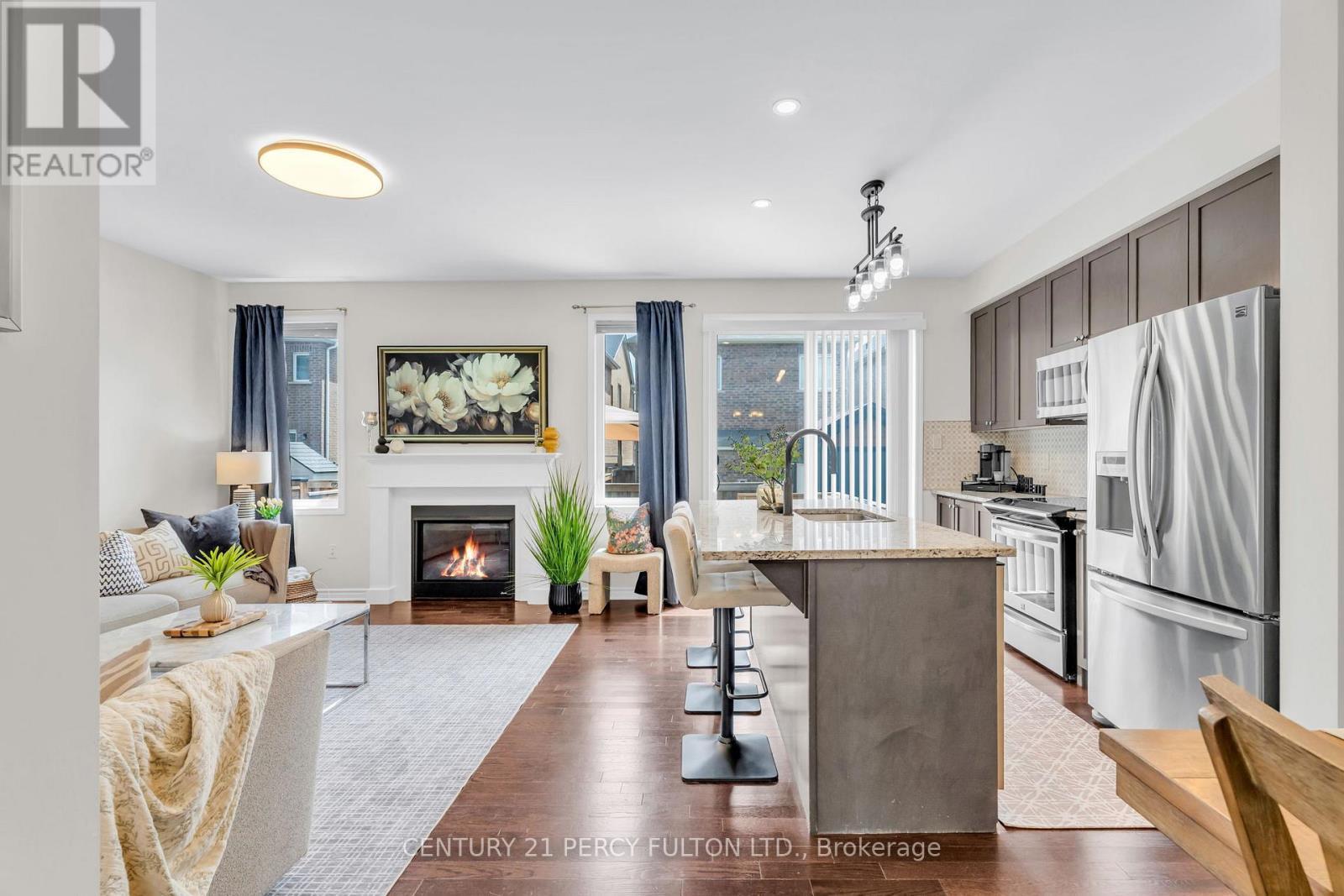 458 Etheridge Avenue, Milton, ON - Indoor With Fireplace