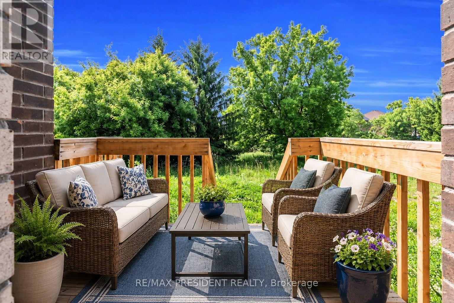 Virtually Staged - 34 Queenpost Drive E, Brampton, ON - Outdoor With Deck Patio Veranda