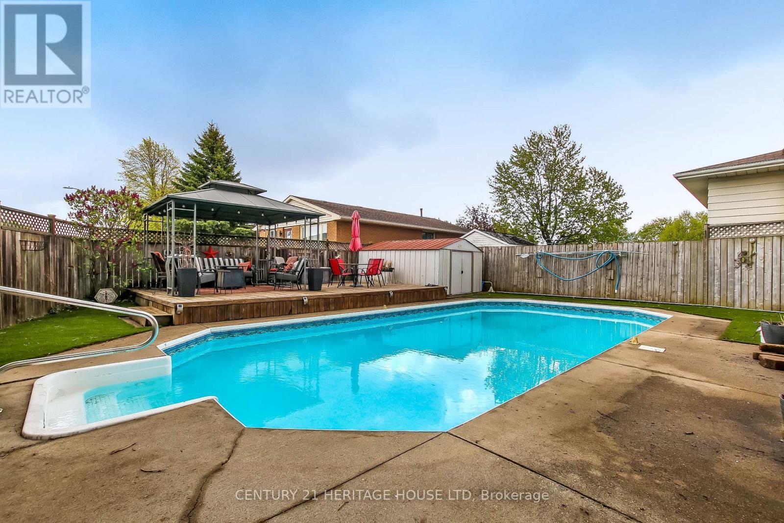 2 David Drive, St. Thomas, ON - Outdoor With In Ground Pool With Deck Patio Veranda With Backyard