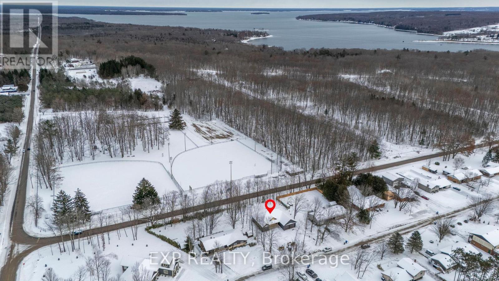 Exterior drone view - 49 Beaufort Crescent, Tiny, ON - Outdoor With View