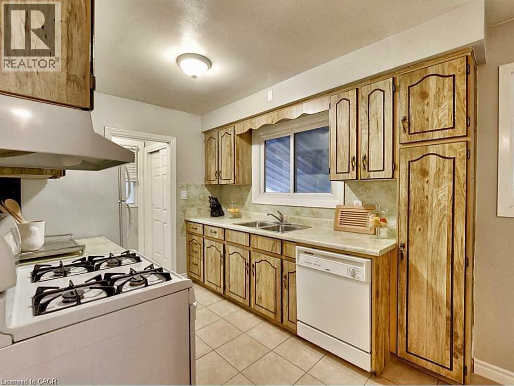 96 Manning Avenue, Hamilton, ON - Indoor Photo Showing Kitchen With Double Sink