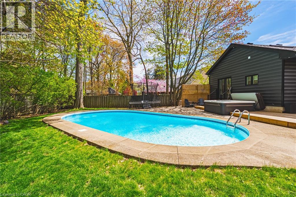 327 Goodram Drive, Burlington, ON - Outdoor With In Ground Pool With Backyard