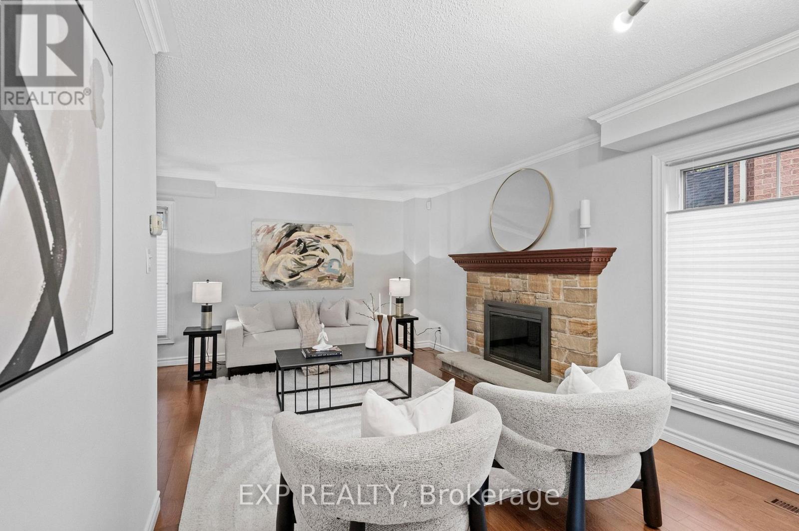 24 Juniper Crescent, Markham, ON - Indoor Photo Showing Living Room With Fireplace