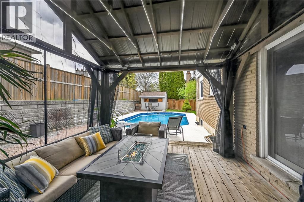 31 Maynard Street, Hamilton, ON - Outdoor With Above Ground Pool With Deck Patio Veranda With Exterior