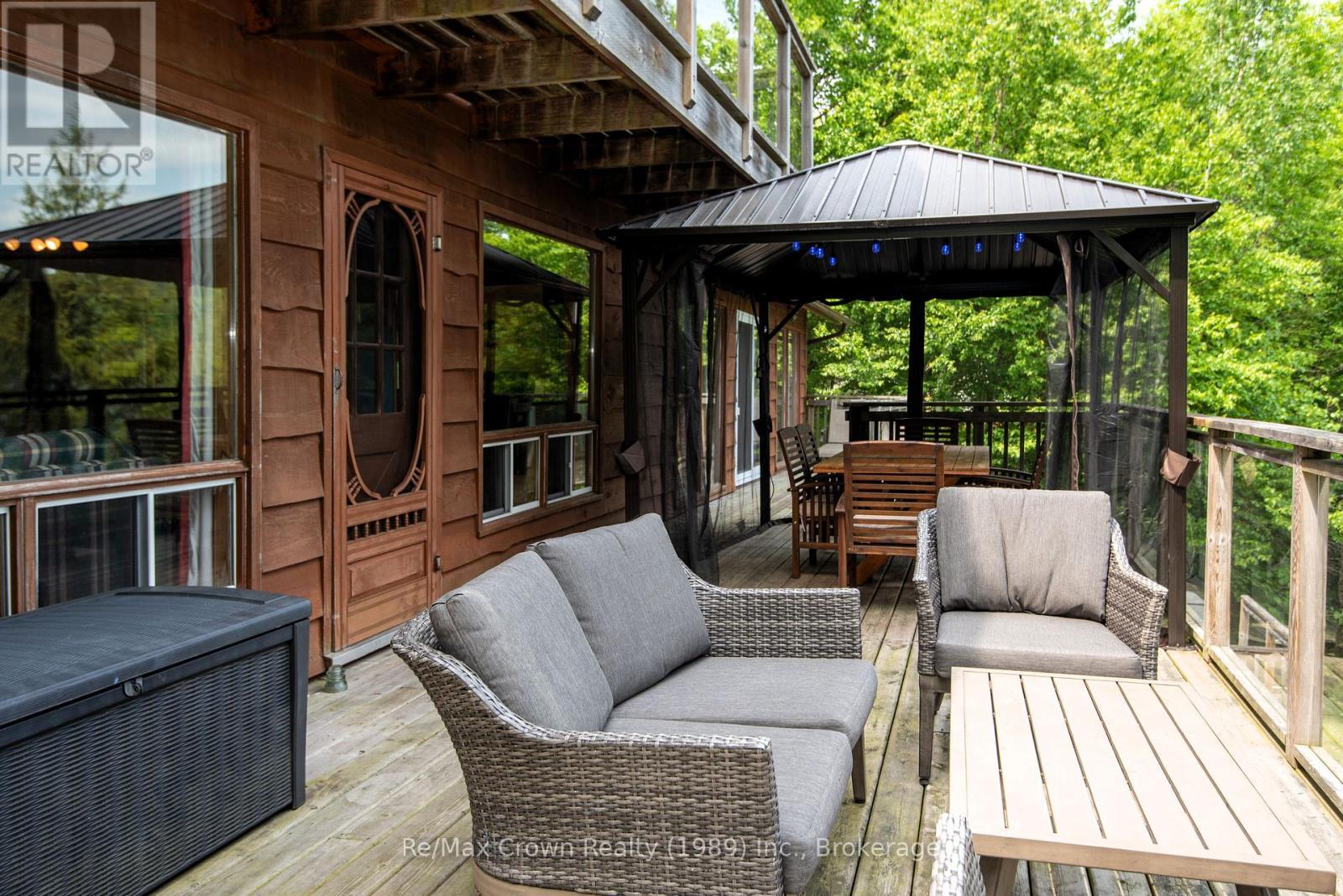 Deck access from Family room - 294 Everett Drive, Parry Sound Remote Area (Restoule), ON - Outdoor With Deck Patio Veranda With Exterior