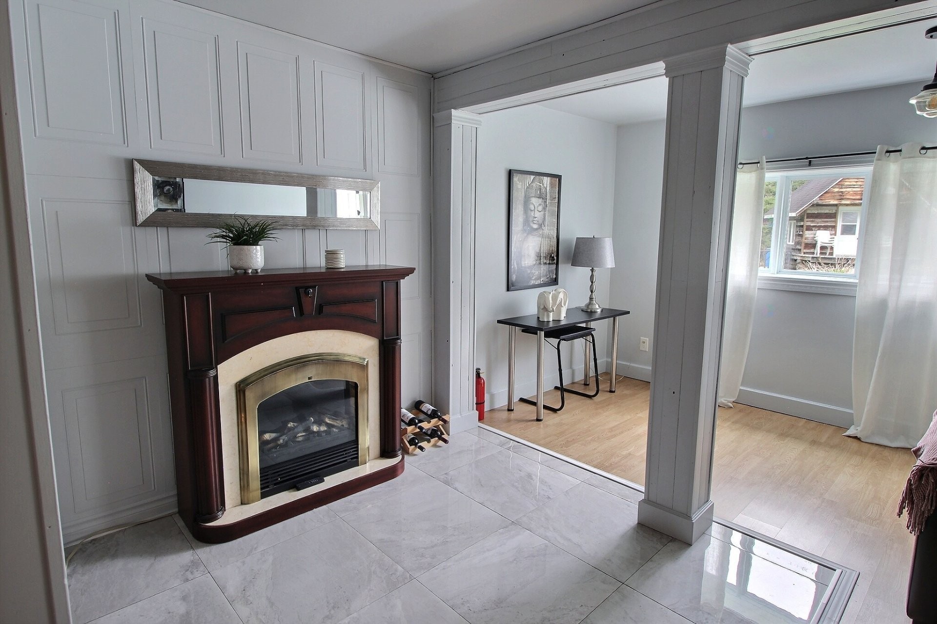 Salle familiale - 1151 Ch. De La Croix, Rouyn-Noranda, QC - Indoor With Fireplace
