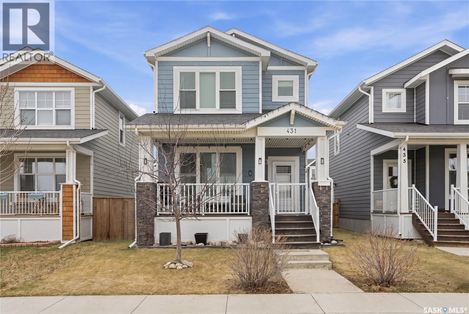 431 Eaton Lane, Saskatoon, SK - Outdoor With Deck Patio Veranda With Facade