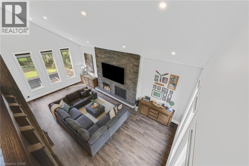 2092 Highway 6, Puslinch, ON - Indoor With Fireplace