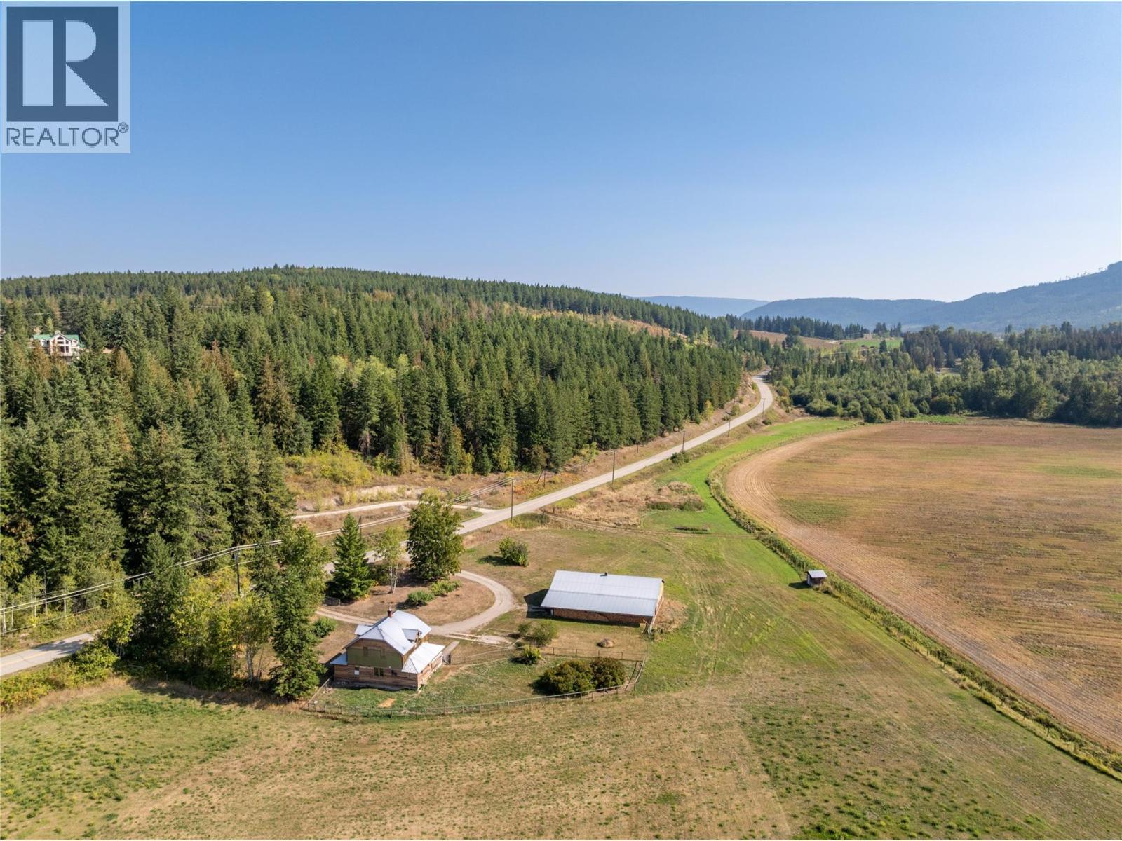 Original 1936 Farmhouse & Shop on valley floor - 1403 Notch Hill Road, Sorrento, BC