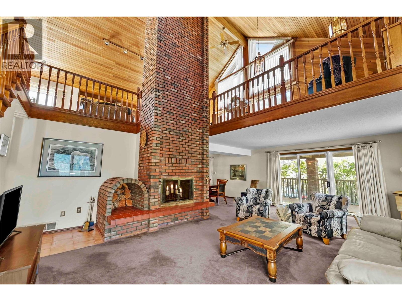 8609 Highway 8, Lytton, BC - Indoor Photo Showing Living Room With Fireplace