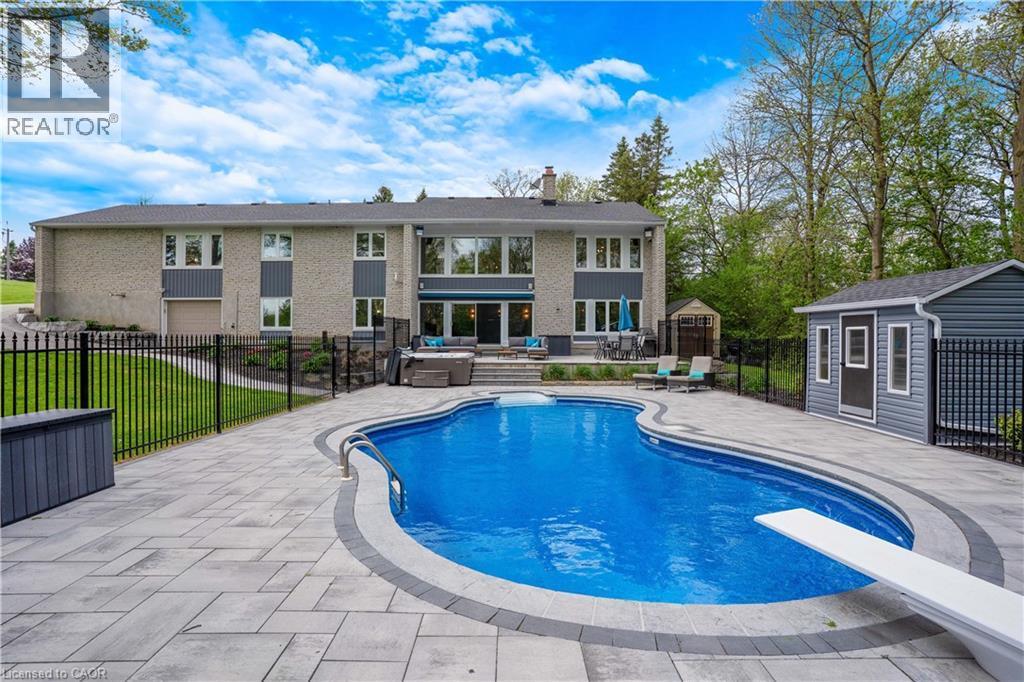 1279 Maple Manor Road, Cambridge, ON - Outdoor With In Ground Pool With Deck Patio Veranda With Backyard