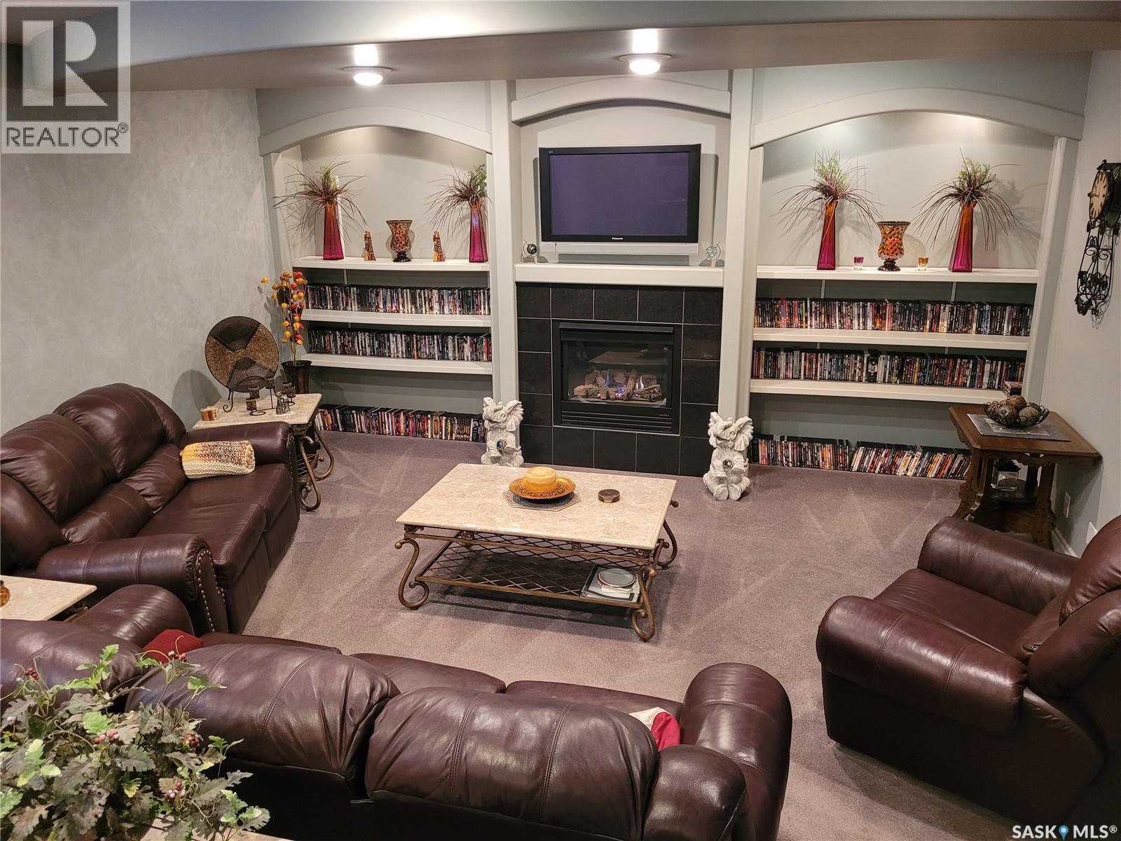 406 Bolton Place, Saskatoon, SK - Indoor Photo Showing Other Room With Fireplace