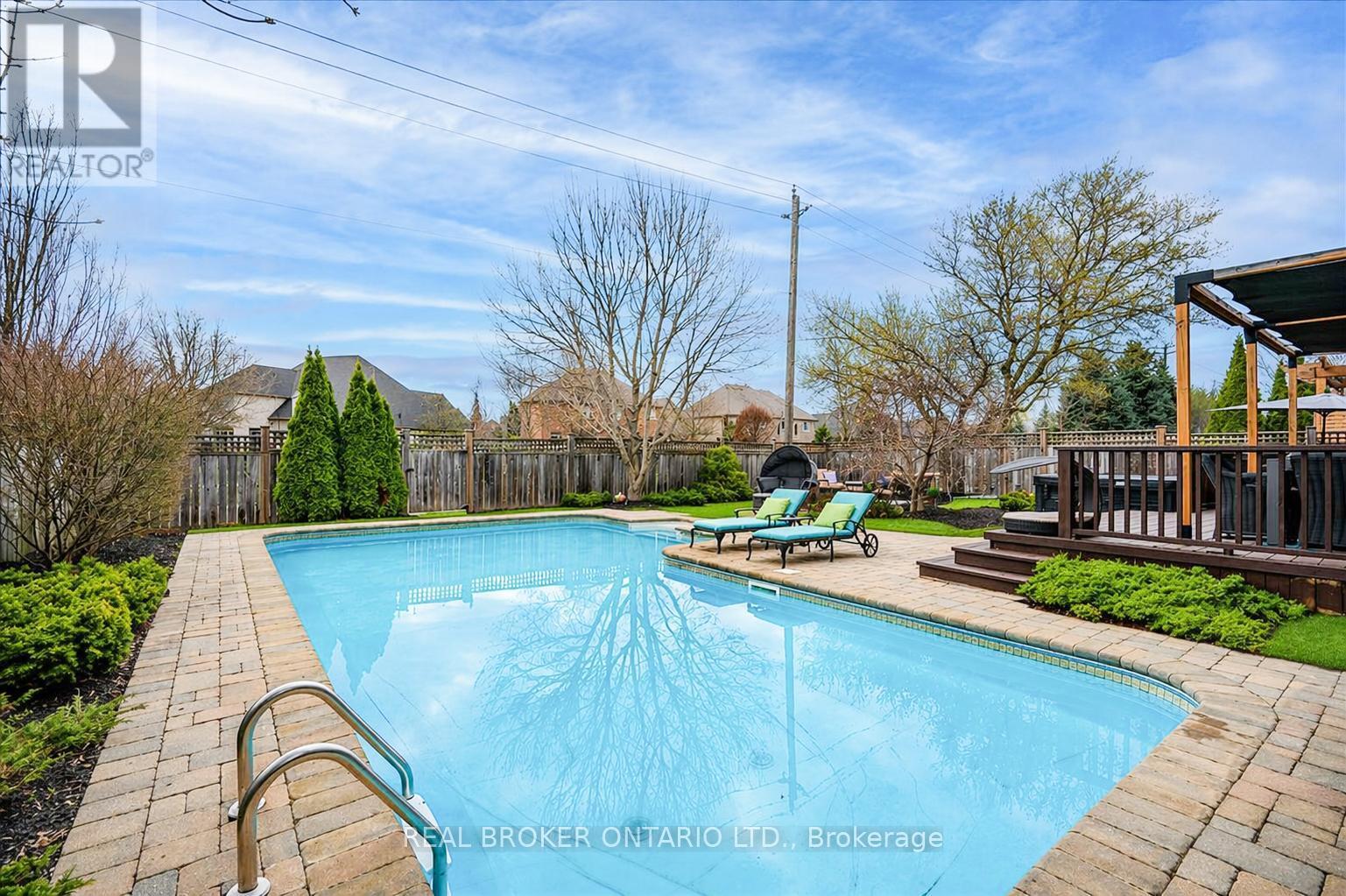 220 Joseph Schoerg Crescent, Kitchener, ON - Outdoor With In Ground Pool With Backyard