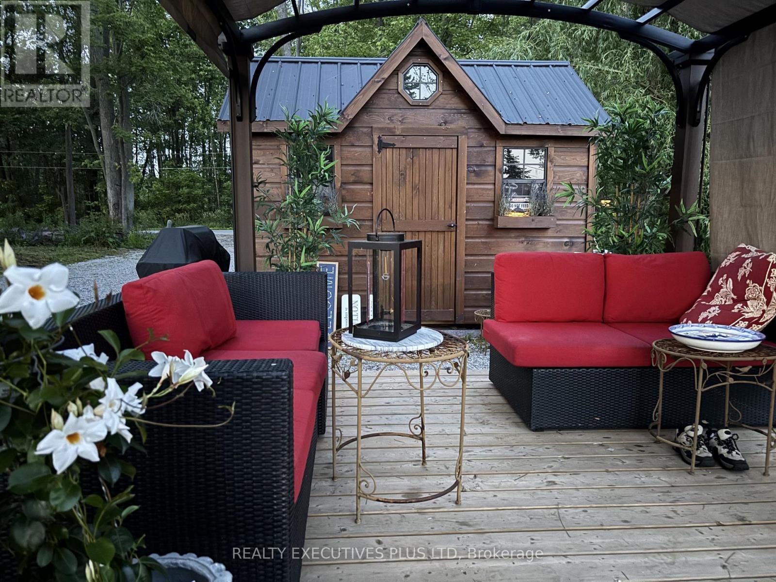 Shed - 2757 Lone Birch Trail, Ramara, ON - Outdoor With Deck Patio Veranda With Exterior