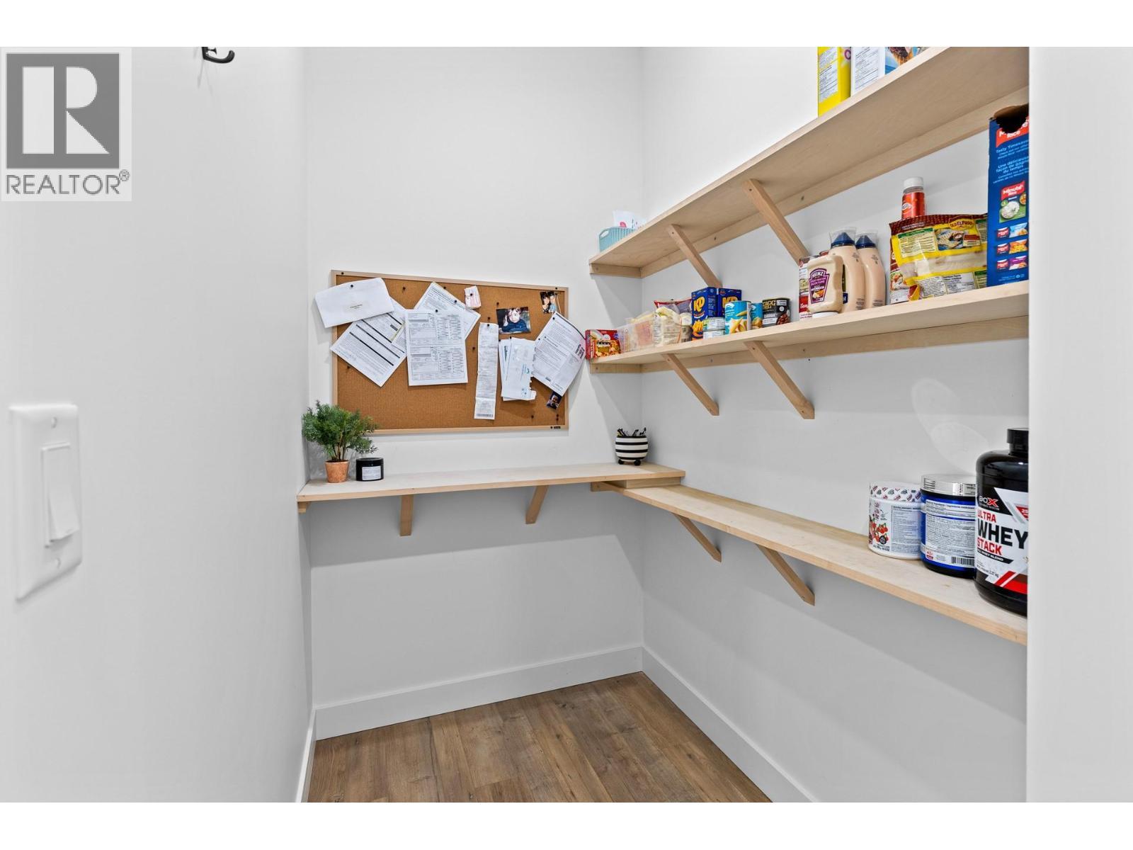 Pantry space/storage - Main floor. - 647 Mt Ida Drive, Coldstream, BC